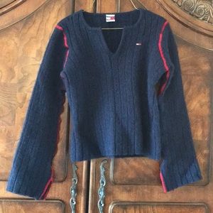 Women’s fuzzy Tommy sweater